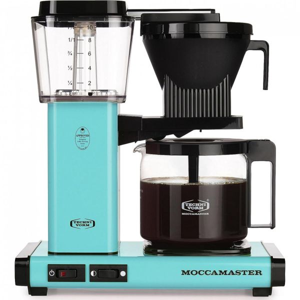 Cafeteira Elétrica Programável, turquesa, turquesa, TECHNIVORM MOCCAMASTER 59160, Azul turquesa