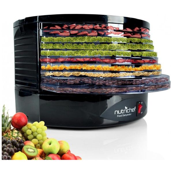 Desidratador de Alimentos, com 5 bandejas, 250W, 110v, NUTRICHEF AZPKFD19BK, Preto