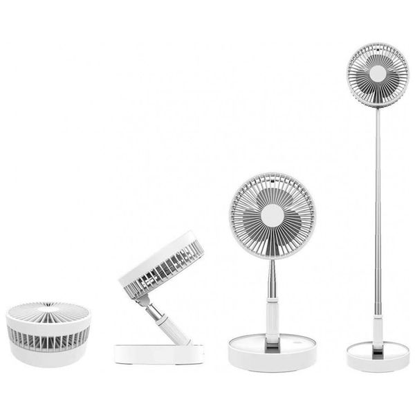 Ventilador de Mesa, USB 7200mAh Bateria Dobravel 4 Velocidades, 110v, ONXE, Branco