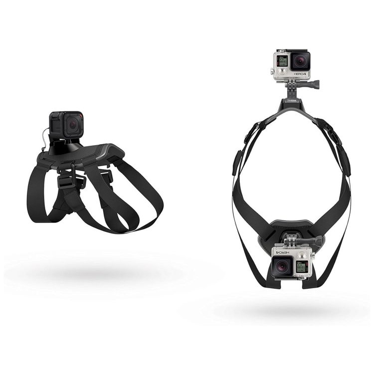 Fetch-Dog-Harness-Coleira-suporte-GOPRO-ADOGM-001-Preto-foto-3
