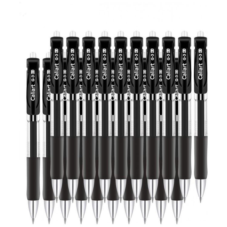 Kit-Canetas-de-Gel-CALIART-Preto-foto-0