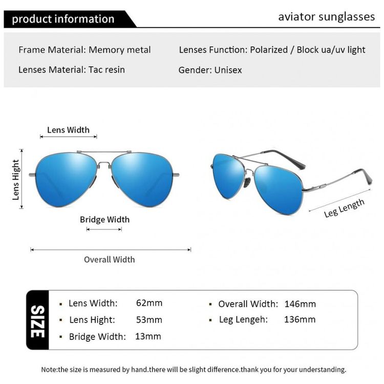 Oculos-de-sol-polarizados-Premium-de-metal-aviador-unisex-foto-2