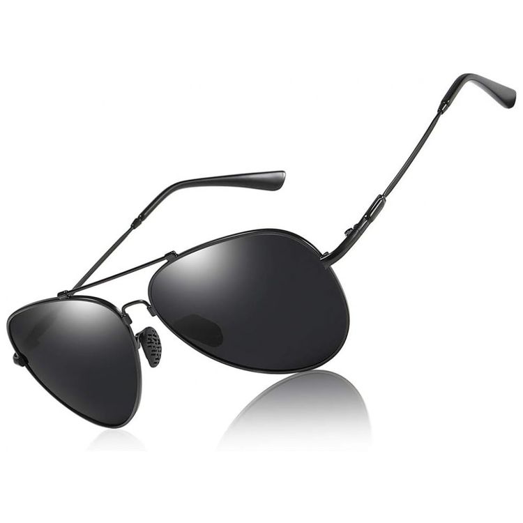 Oculos-de-sol-polarizados-Premium-de-metal-aviador-unisex-foto-0