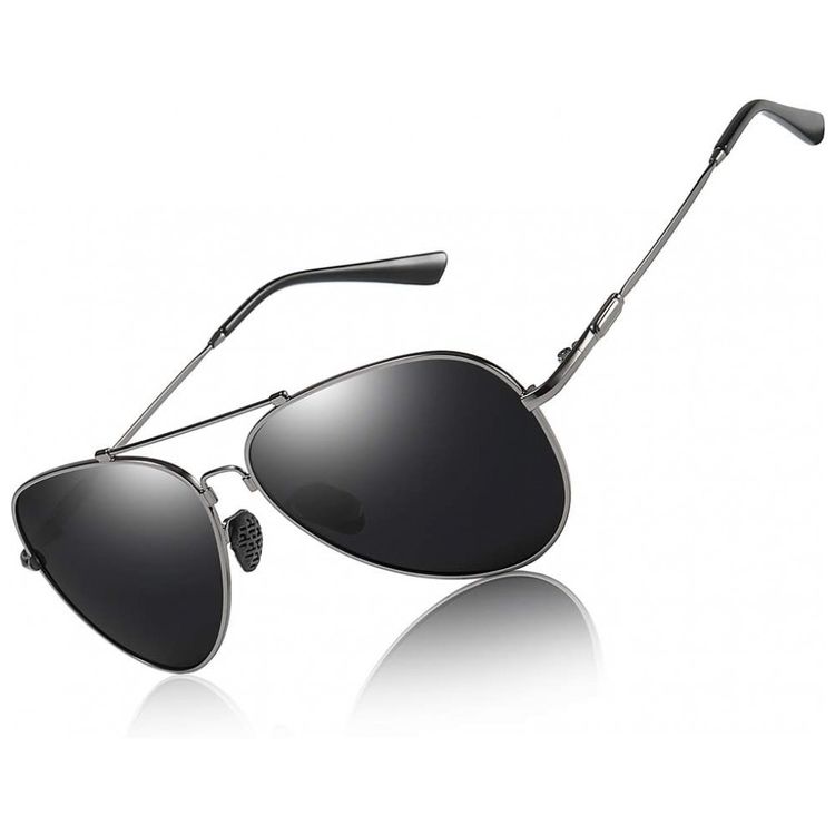 Oculos-de-sol-polarizados-Premium-de-metal-aviador-unisex-foto-0
