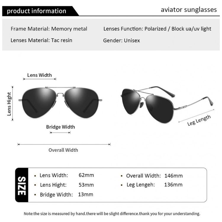 Oculos-de-sol-polarizados-Premium-de-metal-aviador-unisex-foto-2