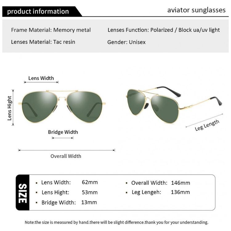 Oculos-de-sol-polarizados-Premium-de-metal-aviador-unisex-foto-2