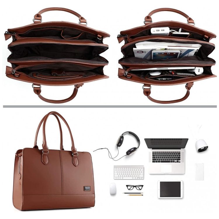 Bolsa-Feminina-de-Couro-Sintetico-para-Laptop-MOSISO-foto-1