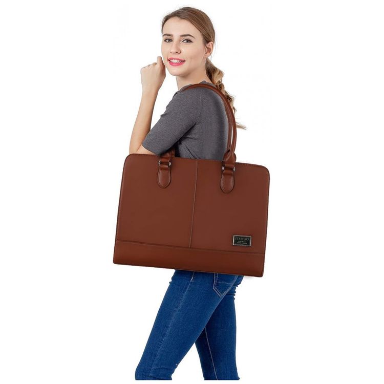 Bolsa-Feminina-de-Couro-Sintetico-para-Laptop-MOSISO-foto-3