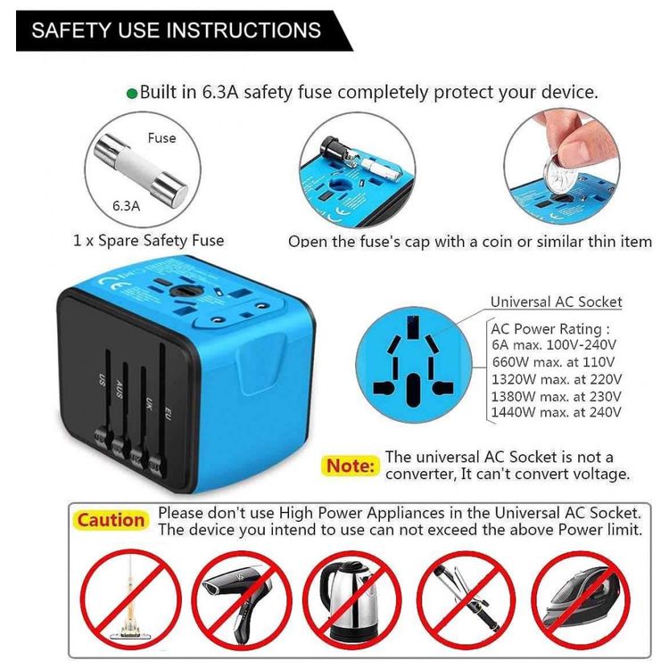 Adaptador-de-Tomara-Internacional-3-USB-tipo-C-e-Plgues-CA-foto-3