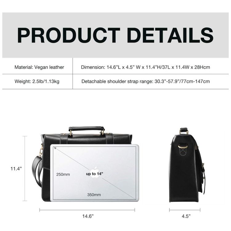 ECOSUSY-Bolsa-Pasta-de-Couro-PU-para-Laptop-Feminina-foto-5