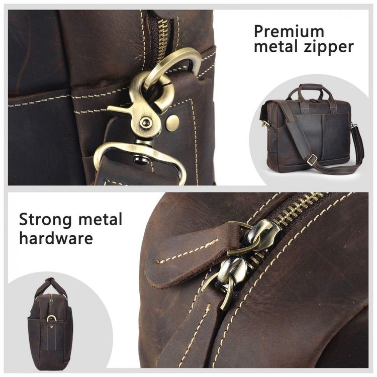 Bolsa-Pasta-Couro-Feita-a-mao-16-pol-VMATE-Marrom-foto-4
