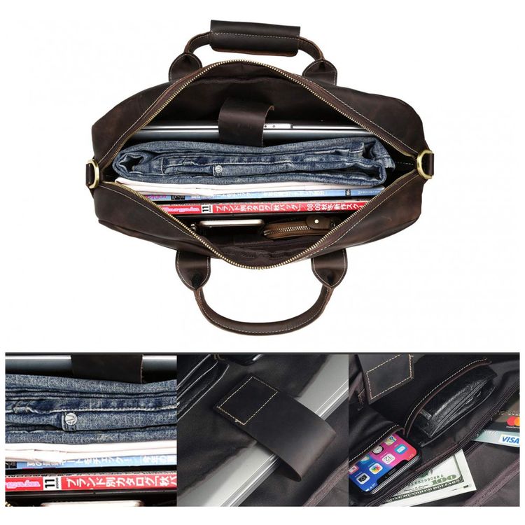 Bolsa-Pasta-Couro-Feita-a-mao-16-pol-VMATE-Marrom-foto-5