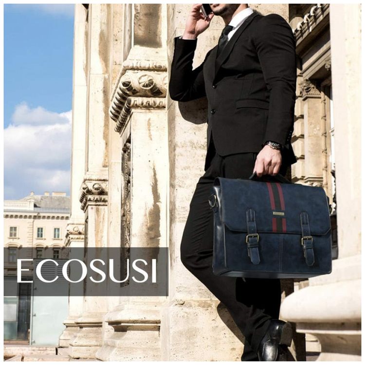 Bolsa-Pasta-Mala-Couro-PU-Computador-com-Bolso-Traseiro-foto-1