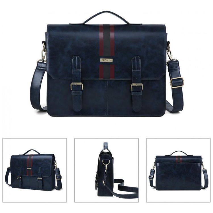Bolsa-Pasta-Mala-Couro-PU-Computador-com-Bolso-Traseiro-foto-3