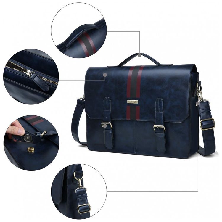 Bolsa-Pasta-Mala-Couro-PU-Computador-com-Bolso-Traseiro-foto-4