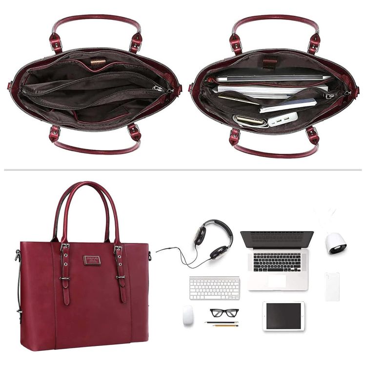 Bolsa-Feminina-de-Couro-para-Transporte-de-Laptop-de-MOSISO-foto-1