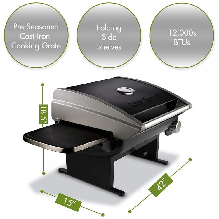 Grill-Churrasqueira-Gas-Aco-Inox-CUISINART-CGG-200-foto-4