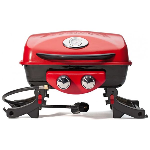 Dupla Chama Gás Grill Dois Queimadores, 14.000 BTU, CUISINART CGG 522, Vermelho