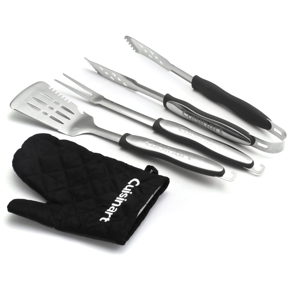Conjunto de ferramentas de grelha com luva, preto 3 peças, CUISINART CGS 134BL, Preto