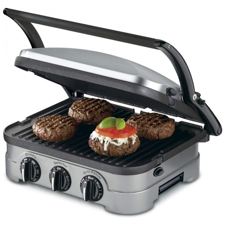 Churrasqueira-Grill-GR-4N-110v-CUISINART-Prateado-foto-0