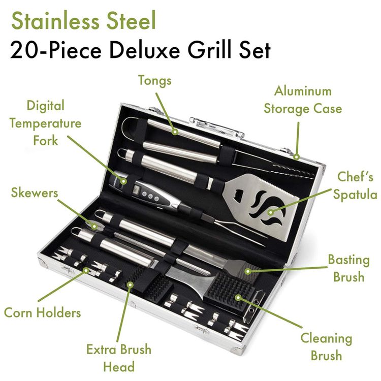Luxo-Acessorio-Churrasco-Grill-20-pecas-Aco-Inox-Temometro-foto-1