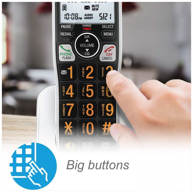 Tres-Telefones-Sem-Fio-Expansivel-Sistema-de-Atendimento-foto-2