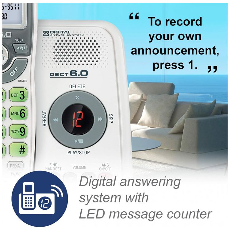 Telefone-sem-fio-DECT-6.0-Sistema-de-Atendimento-e-foto-1