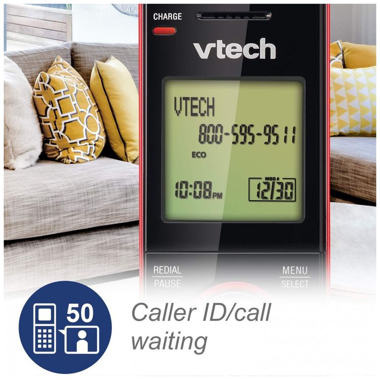 Telefone-Sem-Fio-DECT-6.0-Identificador-de-Chamadas-foto-2
