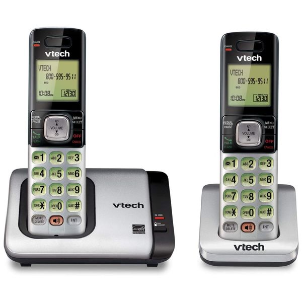 Dois-Telefones-Sem-Fio-Expansivel-identificacao-de-Chamada-foto-0