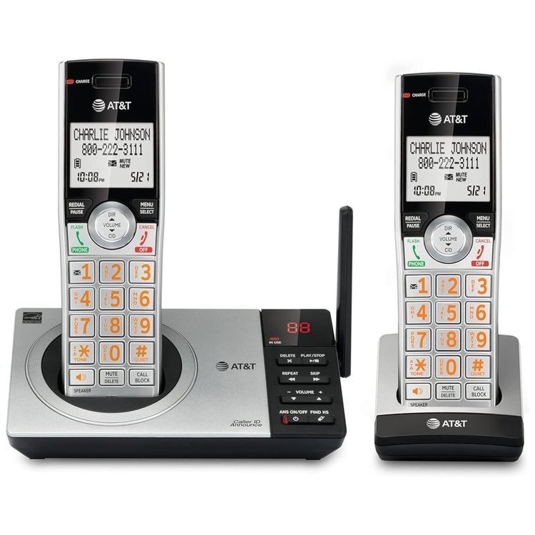 Dois-2Telefones-Sem-Fio-Expansivel-Sistema-de-Atendimento-foto-1