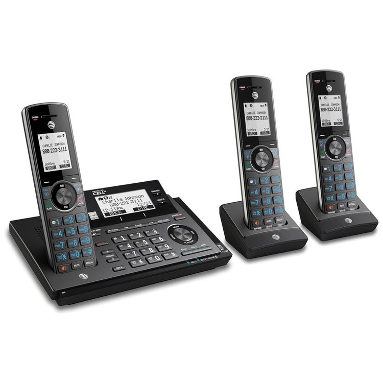 Telefone-sem-fio-expansivel-com-Bluetooth-3-Unidades-ATT-foto-0