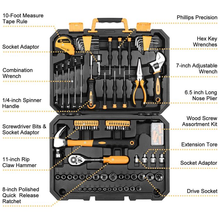 Mala-de-Ferramentas-Kit-128-Pecas-para-Carro-Casa-Trabalho-foto-1