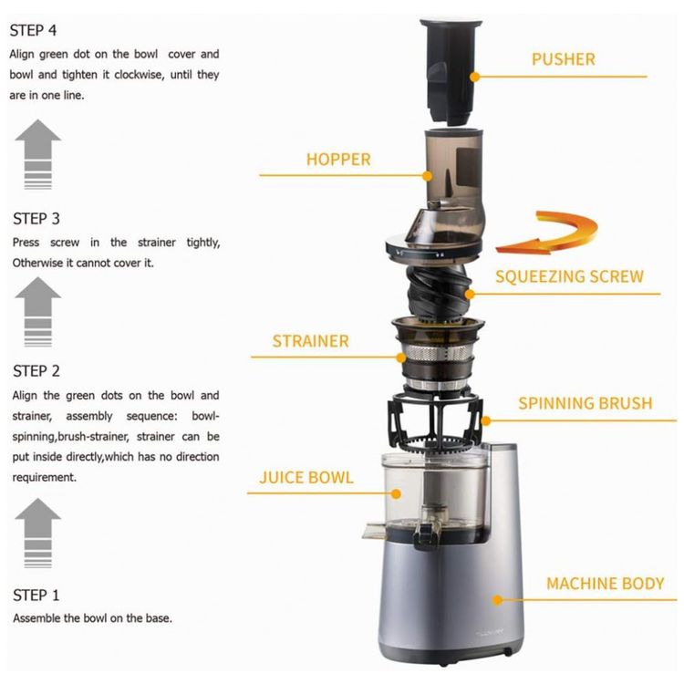 Espremedor-Moedor-Frutas-Legumes-250W-40-50-RPM-foto-5