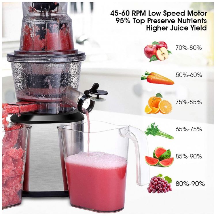 Espremedor-Moedor-Frutas-Legumes-Suco-83mm-60RPM-110v-foto-2