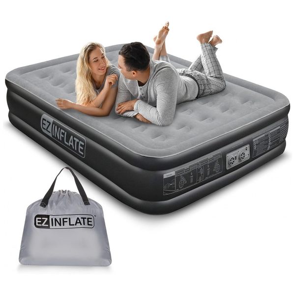 Cama-Colchao-Inflavel-Queen-Bomba-Embutida-Luxuoso-Altura-foto-0
