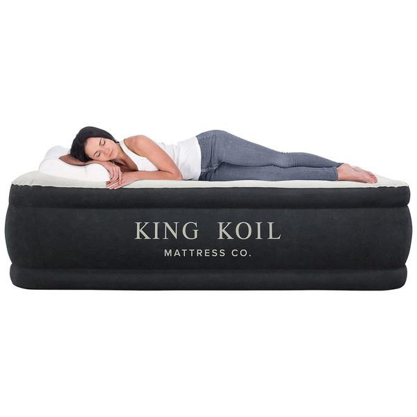 Cama-Colchao-Inflavel-de-Ar-Queen-com-Bomba-Embutida-Altura-foto-0