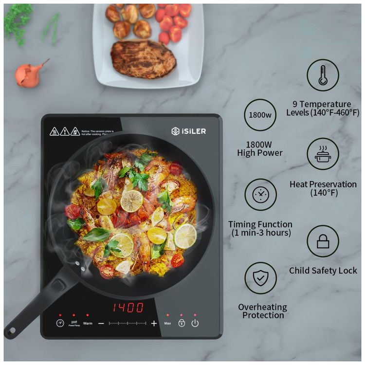 Cooktop-Fogao-Eletrico-Inducao-1800W-Aco-inoxidavel-foto-1