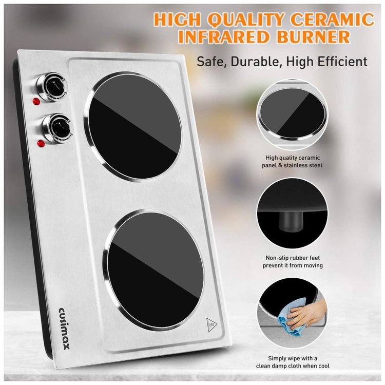 Cooktop-Fogao-Eletrico-Duplo-Queimador-de-Ceramica-foto-1