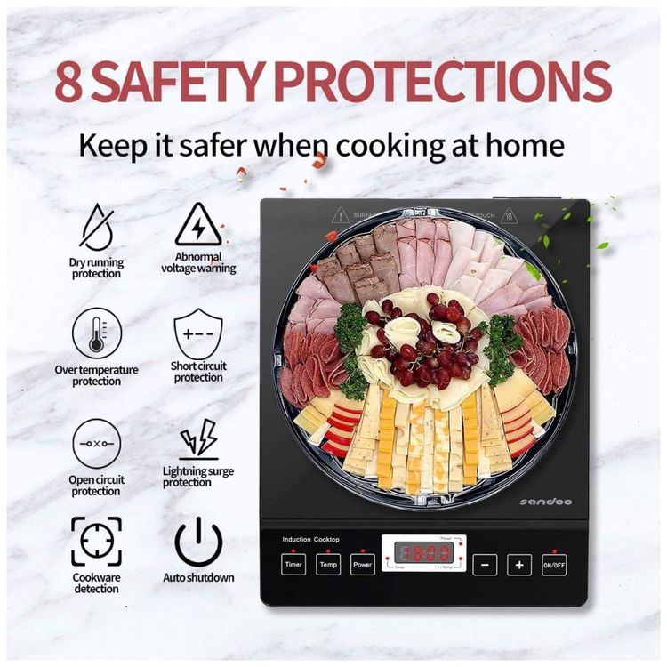 Cooktop-Fogao-da-inducao-Portatil-Portatil-1800W-Aco-foto-2