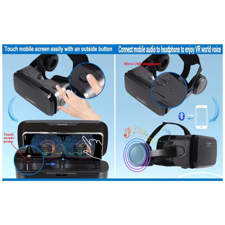 Oculos-Realidade-Virtual-Fone-de-Ouvido-VR-Vidros-3D-com-120-foto-2