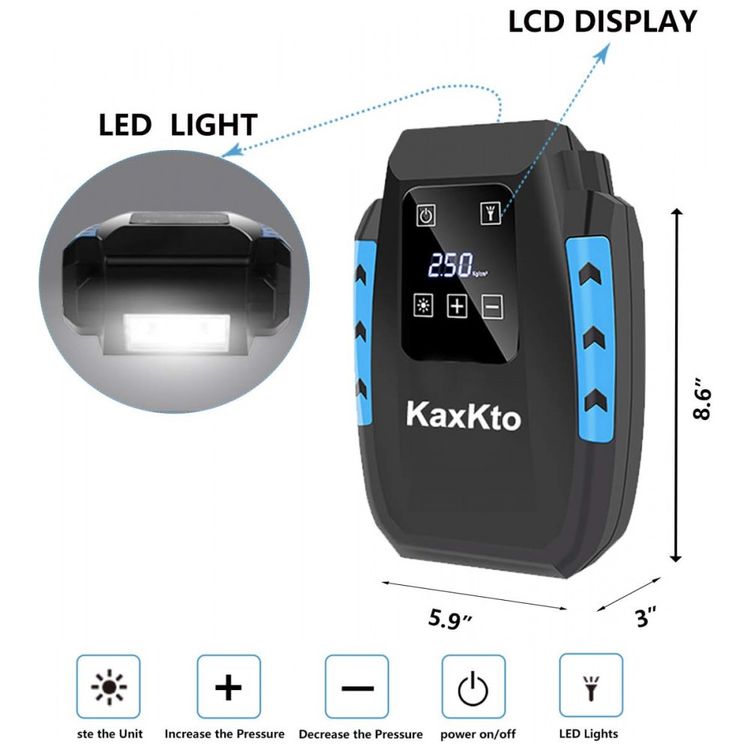 Compressor-de-Ar-Portatil-Touch-Digital-12V-150-PSI-LED-foto-2