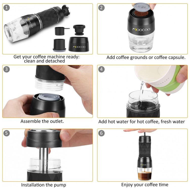 Cafeteira-Eletrica-Expresso-Portatil-Manual-290-Psi-Para-foto-4