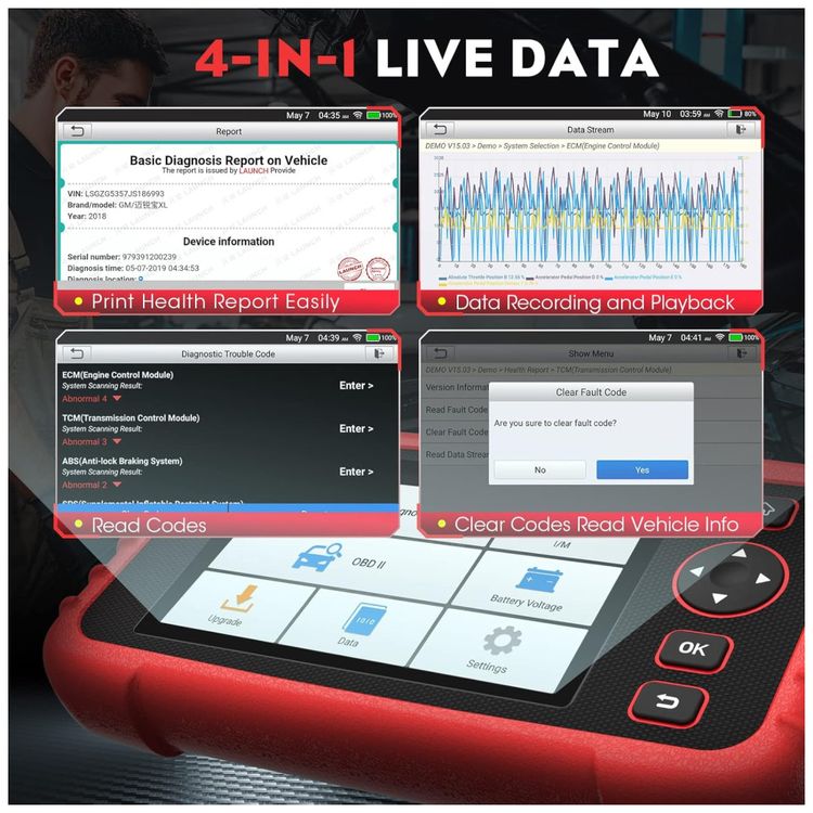 Scanner-Automotivo-CRP123X-OBD2-com-Tela-Digital-AutoVIN-e-foto-4