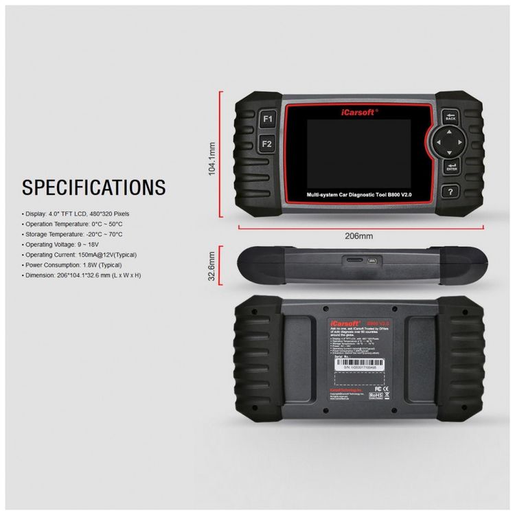 Scanner-Automotivo-B800-Tela-LCD-Multi-Idioma-Para-BMW-e-foto-2