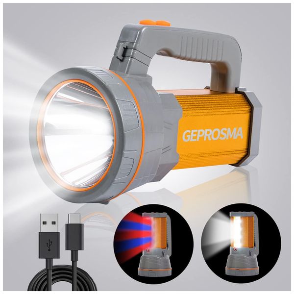 Lanterna-LED-CREE-XHP-Spotlight-6000-Lumens-Carregador-foto-0