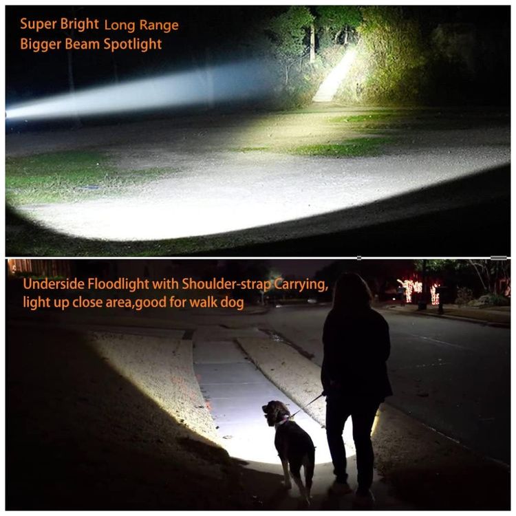 Lanterna-LED-CREE-XHP-Spotlight-6000-Lumens-Carregador-foto-1