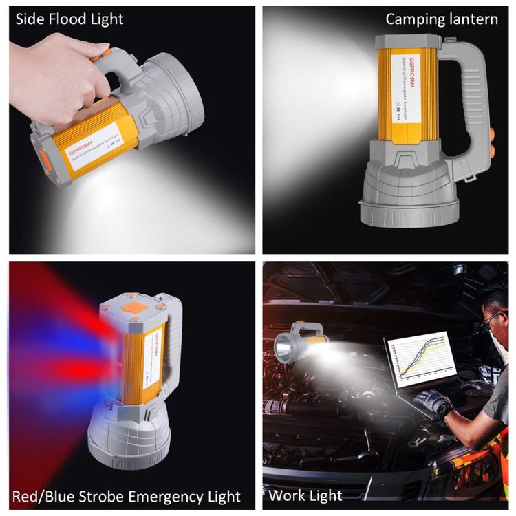 Lanterna-LED-CREE-XHP-Spotlight-6000-Lumens-Carregador-foto-2