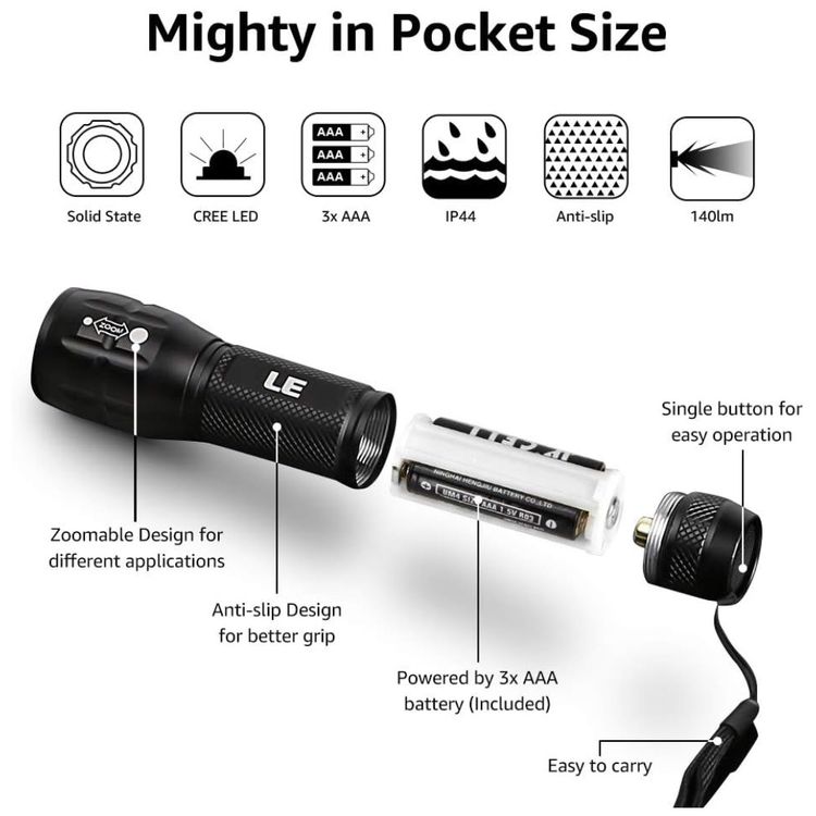 Lanterna-LED-LE-CREE-Fabricado-em-Liga-de-Aluminio-foto-5