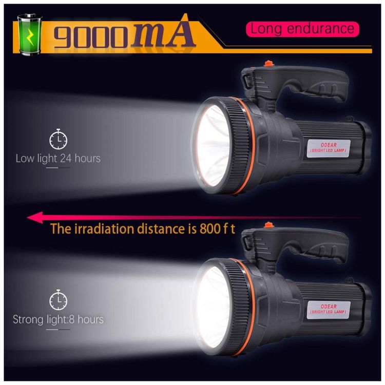 Lanterna-LED-1000-Lumens-USB-Recarregavel-Fonte-de-Energia-A-foto-4
