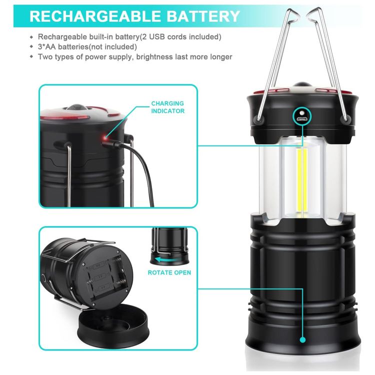 Lanterna-LED-Recarregaveis-com-3-Imas-Super-Potentes-Luz-360-foto-2